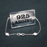 Bratara Argint 925 Infinit cu banut pietre